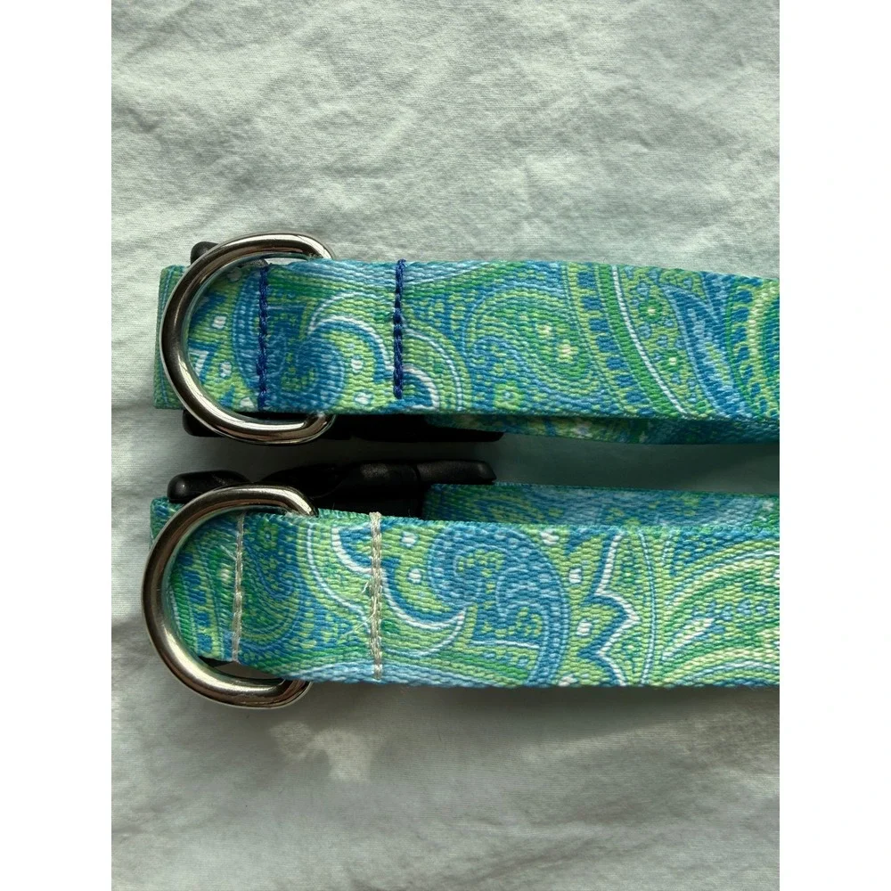 Green and Blue Paisley 1